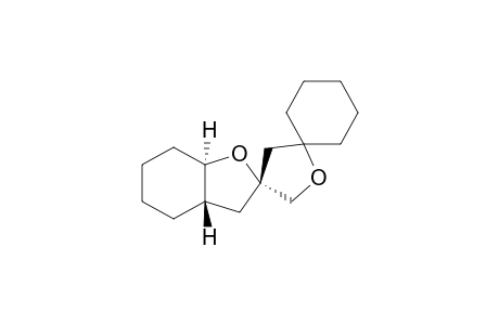 (2"R*,3a"S*,7a"R*)-Dispiro[cyclohexane-1,2'-tetrahydrofuran-4',2"-perhydrobenzo[b]furan]