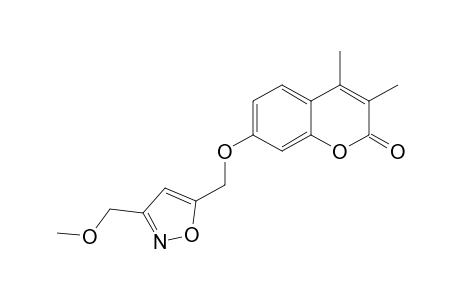 2H-1-Benzopyran-2-one, 7-[[3-(methoxymethyl)-5-isoxazolyl]methoxy]-3,4-dimethyl-