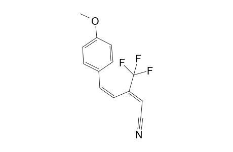 (2E, 4Z)-5-(4-Methoxyphenyl)-3-(trifluoromethyl)penta-2,4-dienenitrile