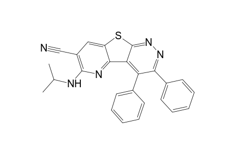 7-Cyano-6-(isopropylamino)-3,4-diphenylpyrido[2',3':4,5]thieno[2,3-c]pyridazine