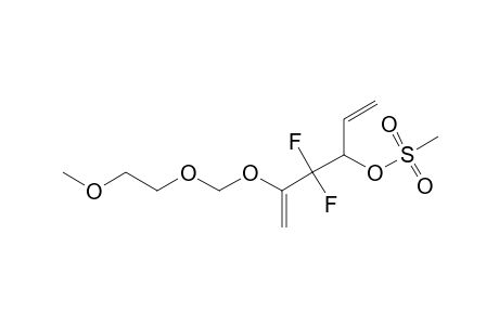 3,3-DIFLUORO-4-MESYLOXY-2-(2-METHOXY-ETHOXYMETHOXY)-HEXA-1,5-DIENE