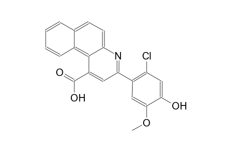 benzo[f]quinoline-1-carboxylic acid, 3-(2-chloro-4-hydroxy-5-methoxyphenyl)-
