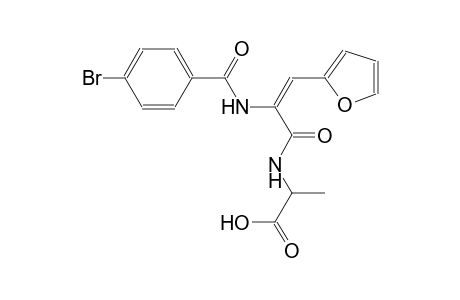 alanine, N-[(2E)-2-[(4-bromobenzoyl)amino]-3-(2-furanyl)-1-oxo-2-propenyl]-