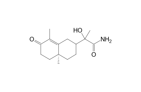 2-[1,2,3,4,4a,5-Hexahydro-4a.alpha.,8-dimethyl-7(6H)-oxonapht-2-yl]-2-hydroxypropanamide