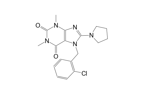 7-(2-chlorobenzyl)-1,3-dimethyl-8-(1-pyrrolidinyl)-3,7-dihydro-1H-purine-2,6-dione