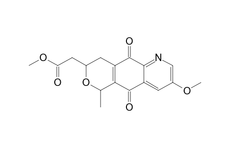 Methyl [3,4,5,10-tetrahydro-8-methoxy-1-methyl-5,10-dioxo-1H-6-azanaphtho[2,3-c]pyran-3-yl]-acetate