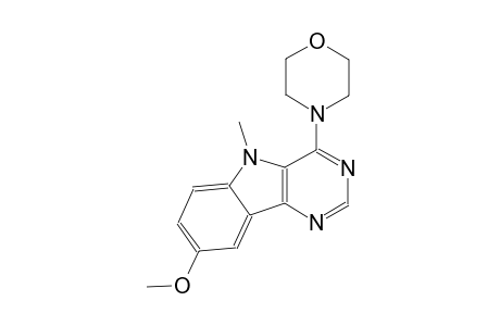 8-methoxy-5-methyl-4-(4-morpholinyl)-5H-pyrimido[5,4-b]indole