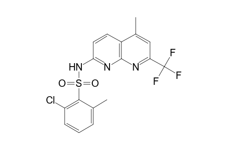 Benzenesulfonamide, 2-chloro-6-methyl-N-[5-methyl-7-(trifluoromethyl)-1,8-naphthyridin-2-yl]-