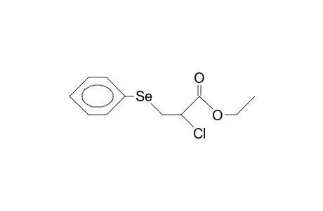 A-Chloro-B-phenylseleno-propionic acid, ethyl ester