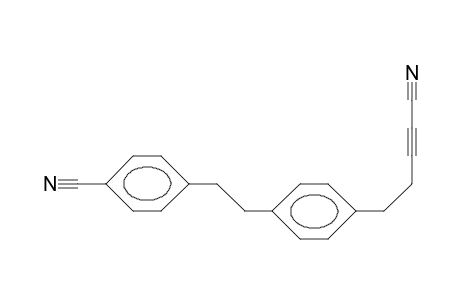 1-(4-[4-Cyano-3-butyn-1-yl]-phenyl)-2-(4-cyano-phenyl)-ethane