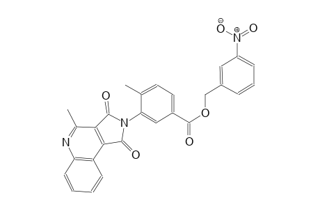 3-nitrobenzyl 4-methyl-3-(4-methyl-1,3-dioxo-1,3-dihydro-2H-pyrrolo[3,4-c]quinolin-2-yl)benzoate