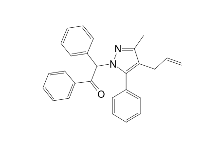 2-(3-methyl-5-phenyl-4-prop-2-enylpyrazol-1-yl)-1,2-di(phenyl)ethanone