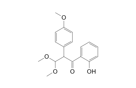 1-(2-hydroxyphenyl)-3,3-dimethoxy-2-(4-methoxyphenyl)-1-propanone