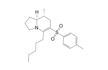(-)-(8R,8aS)-8-Methyl-5-n-pentyl-6-(p-toluenesulfonyl)-.delta.-(5,6)-indolizidine