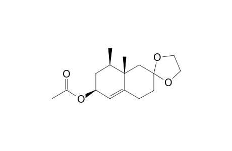 (6'S,8'R,8a'S)-8,8a'-Dimethyl-3',4',6',7',8',8a'-hexahydrospiro[1,3-dioxolane-2,2'(1'H)naphthalen]-6'-yl acetate