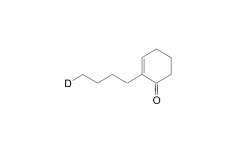 E-6-Deuterocyclodec-5-enone and 2-(4-deuterobutyl)-cyclohex-2-enone
