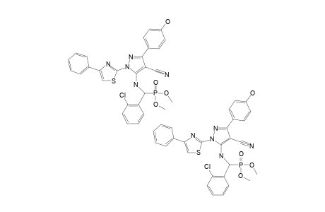 DIMETHYL-[4-CYANO-3-(4-HYDROXYPHENYL)-1-(4-PHENYLTHIAZOL-2-YL)-1H-PYRAZOL-5-YLAMINO]-(2-CHLOROPHENYL)-METHYLPHOSPHONATE