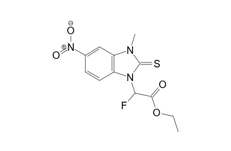 Ethyl 2-fluoro-2-(3-methyl-5-nitro-2-thioxo-2,3-dihydro-1H-benzo[d]imidazol-1-yl)acetate