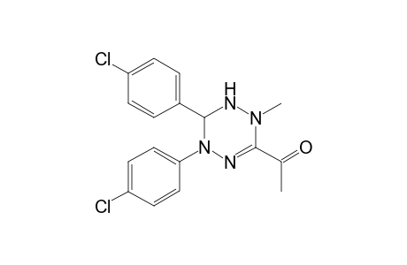 Ethanone, 1-[1,2,5,6-tetrahydro-5,6-di(4-chlorophenyl)-2-methyl-1,2,4,5-tetrazin-3-yl]-
