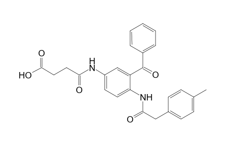 3-[N-[3-Benzoyl-4-[[2-(4-methylphenyl)acetyl]amino]phenyl]carbamoyl]-propionic acid
