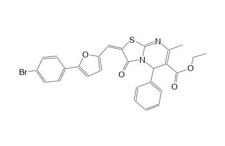 ethyl (2E)-2-{[5-(4-bromophenyl)-2-furyl]methylene}-7-methyl-3-oxo-5-phenyl-2,3-dihydro-5H-[1,3]thiazolo[3,2-a]pyrimidine-6-carboxylate