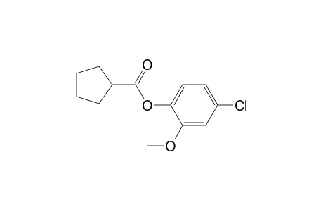 Cyclopentanecarboxylic acid, 2-methoxy-4-chlorophenyl ester