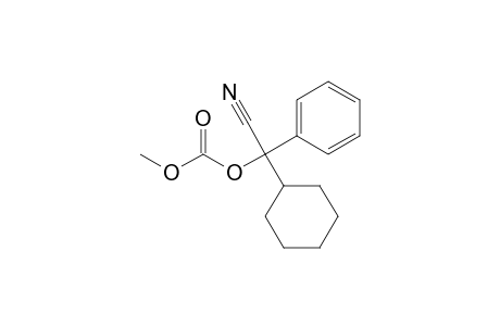 2-Cyclohexyl-2-(methoxycarbonyloxy)-2-phenylacetonitrile