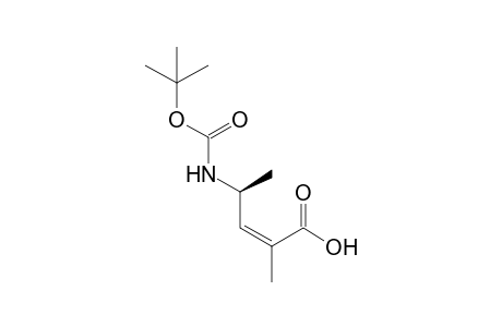 [L-(cis)]-4-[(t-Butoxycarbonyl)amino]-2-methyl-2-pentenoic acid