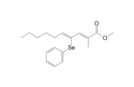 (2E,4Z)-2-methyl-4-(phenylseleno)deca-2,4-dienoic acid methyl ester