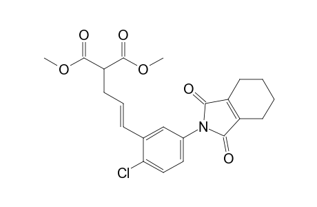 Propanedioic acid, [3-[2-chloro-5-(1,3,4,5,6,7-hexahydro-1,3-dioxo-2H-isoindol-2-yl)phenyl]-2-propenyl]-, dimethyl ester
