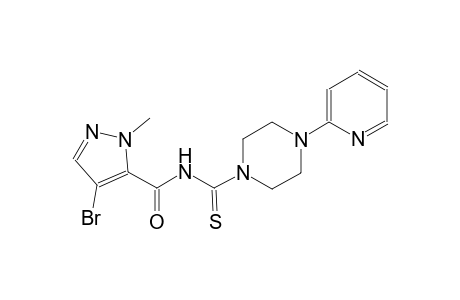 4-bromo-1-methyl-N-{[4-(2-pyridinyl)-1-piperazinyl]carbothioyl}-1H-pyrazole-5-carboxamide