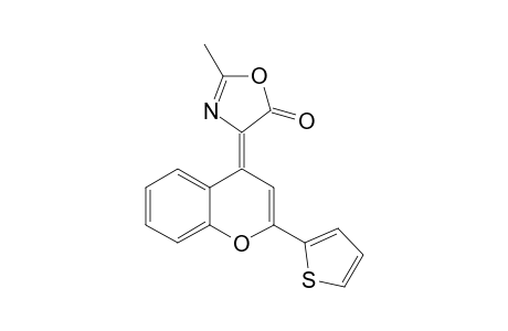 2-Methyl-4-[(4Z)-2-(thiophen-2-yl)-4H-chromen-4-ylidene]-4,5-dihydro-1,3-oxazol-5-one
