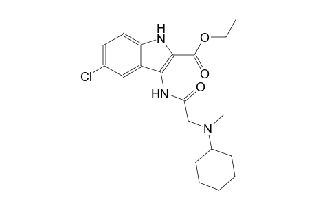 ethyl 5-chloro-3-({[cyclohexyl(methyl)amino]acetyl}amino)-1H-indole-2-carboxylate