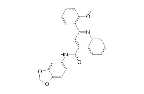 N-(1,3-benzodioxol-5-yl)-2-(2-methoxyphenyl)-4-quinolinecarboxamide