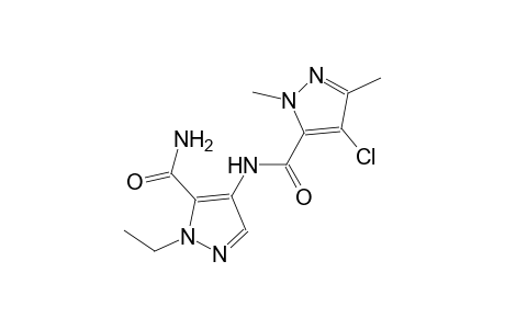 N-[5-(aminocarbonyl)-1-ethyl-1H-pyrazol-4-yl]-4-chloro-1,3-dimethyl-1H-pyrazole-5-carboxamide