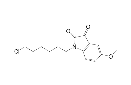 1-(6-Chloranylhexyl)-5-methoxy-indole-2,3-dione