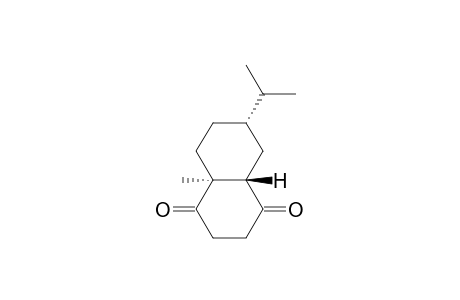 1,4-Naphthalenedione, octahydro-4a-methyl-7-(1-methylethyl)-, [4aS-(4a.alpha.,7.alpha.,8a.beta.)]-