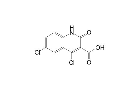 3-quinolinecarboxylic acid, 4,6-dichloro-1,2-dihydro-2-oxo-