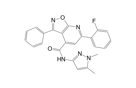 isoxazolo[5,4-b]pyridine-4-carboxamide, N-(1,5-dimethyl-1H-pyrazol-3-yl)-6-(2-fluorophenyl)-3-phenyl-