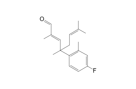 (E)-4-(4-Fluoro-2-methylphenyl)-2,4,7-trimethyloct-2,6-dienal