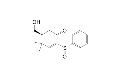 [5RS,R(s),S(s)]-5-hydroxymethyl-4,4-dimethyl-2-(phenylsulfinyl)cyclohex-2-en-1-one