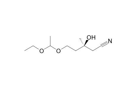 (3S)-5-(1-ethoxyethoxy)-3-hydroxy-3-methyl-pentanenitrile
