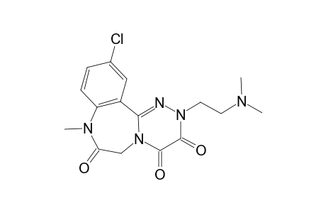 11-chloro-2-(2-dimethylaminoethyl)-8-methyl-6H-[1,2,4]triazino[4,3-d][1,4]benzodiazepine-3,4,7-trione