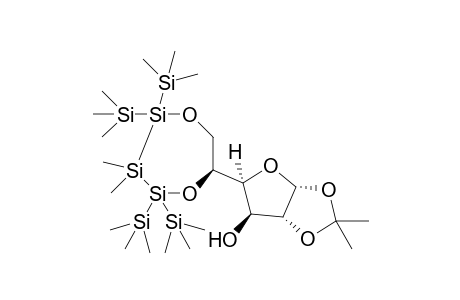 5,6-O-[2,4-Bis(trimethylsilyl)-1,1,1,3,3,5,5,5-octamethylpentasilan-2,4-diyl]-1,2-O-isopropylidene-.alpha.,D-glucofuranose