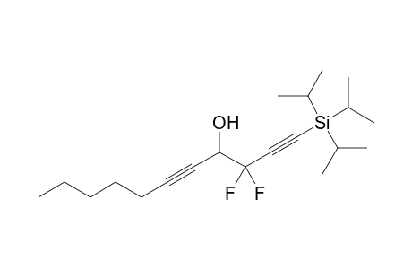 3,3-bis(fluoranyl)-1-tri(propan-2-yl)silyl-undeca-1,5-diyn-4-ol
