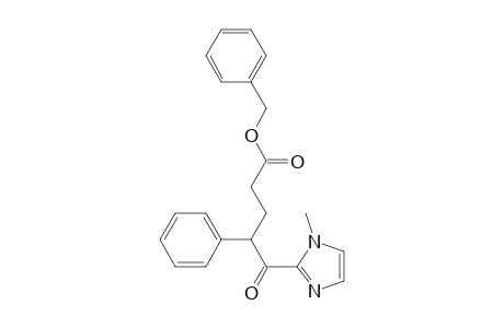 Benzyl 5-(1-methyl-1H-imidazol-2-yl)-5-oxo-4-phenylpentanoate