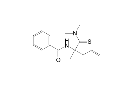 N-[1-(dimethylamino)-2-methyl-1-sulfanylidene-pent-4-en-2-yl]benzamide