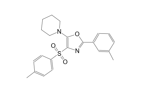 1-{2-(3-methylphenyl)-4-[(4-methylphenyl)sulfonyl]-1,3-oxazol-5-yl}piperidine