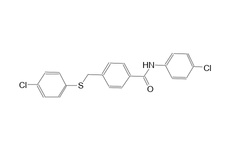 N-(4-chlorophenyl)-4-{[(4-chlorophenyl)sulfanyl]methyl}benzamide