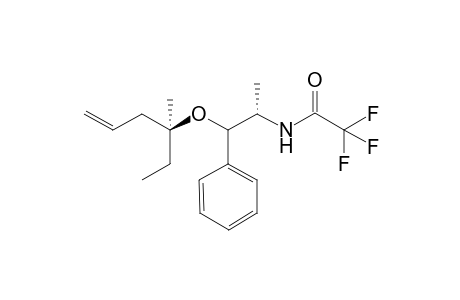 N-[(S)-2-((S)-1-Ethyl-1-methyl-but-3-enyloxy)-1-methyl-2-phenyl-ethyl]-2,2,2-trifluoro-acetamide